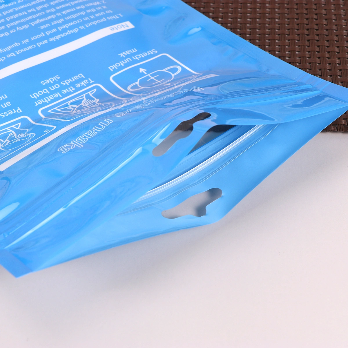20PCS Reclosable Sealing Bags Plastic Disposable Storage Pouch Packaging Bag (Blue)