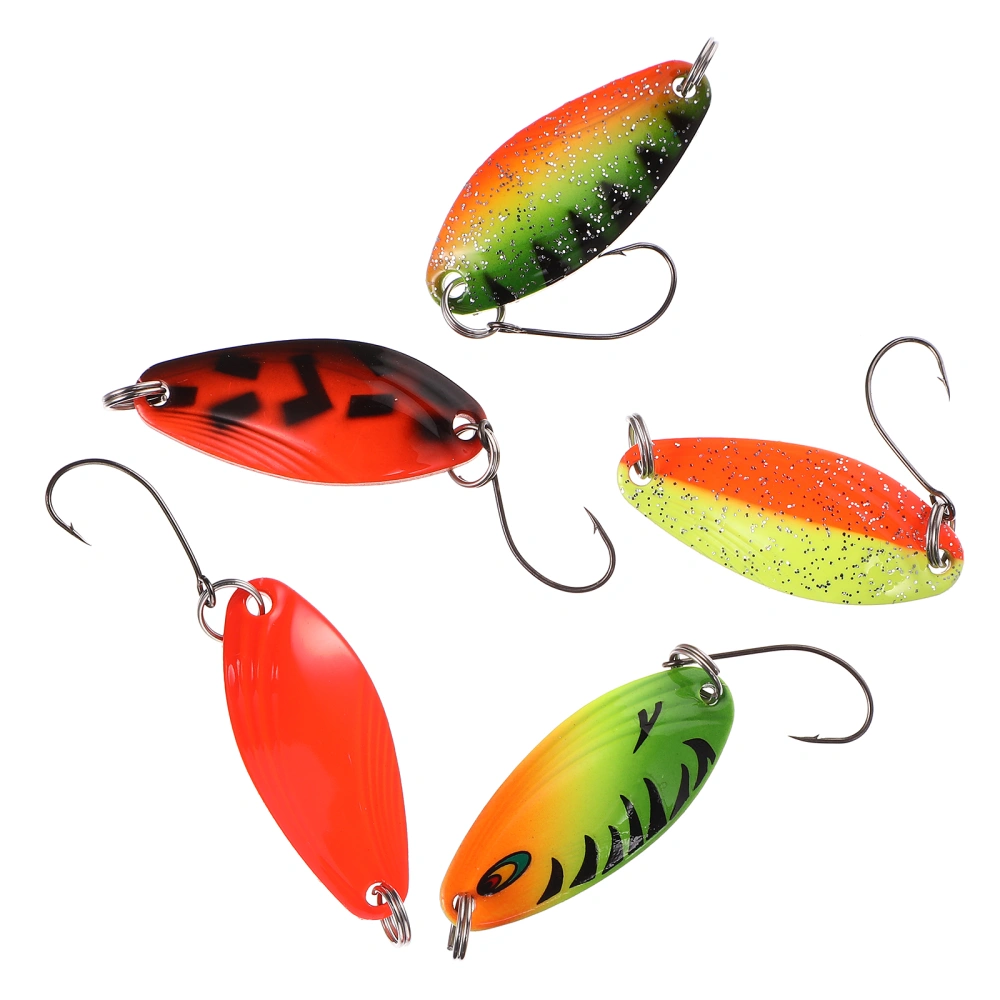 5 Pcs Bionic Fishing Lures Plastic Fishing Baits Colorful Fishing Assisting Tool