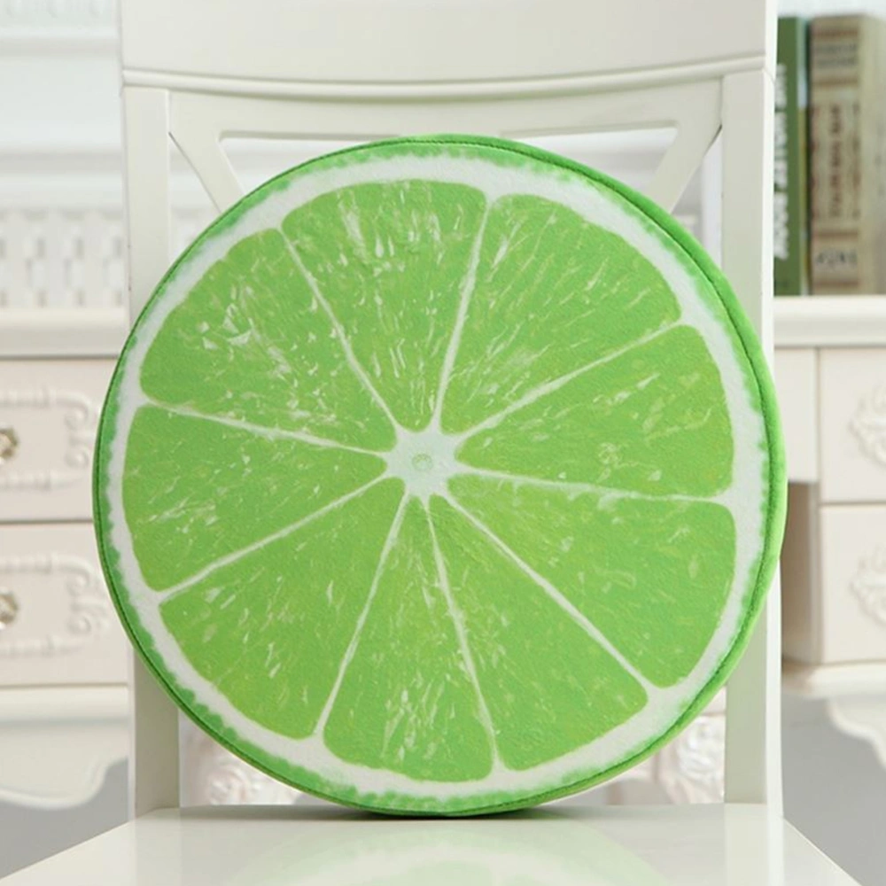 33cm 3D Fruit Green Orange Plush Cushion Pillow Home Office Sofa Decoration Seat Chair Pads Floor Mat