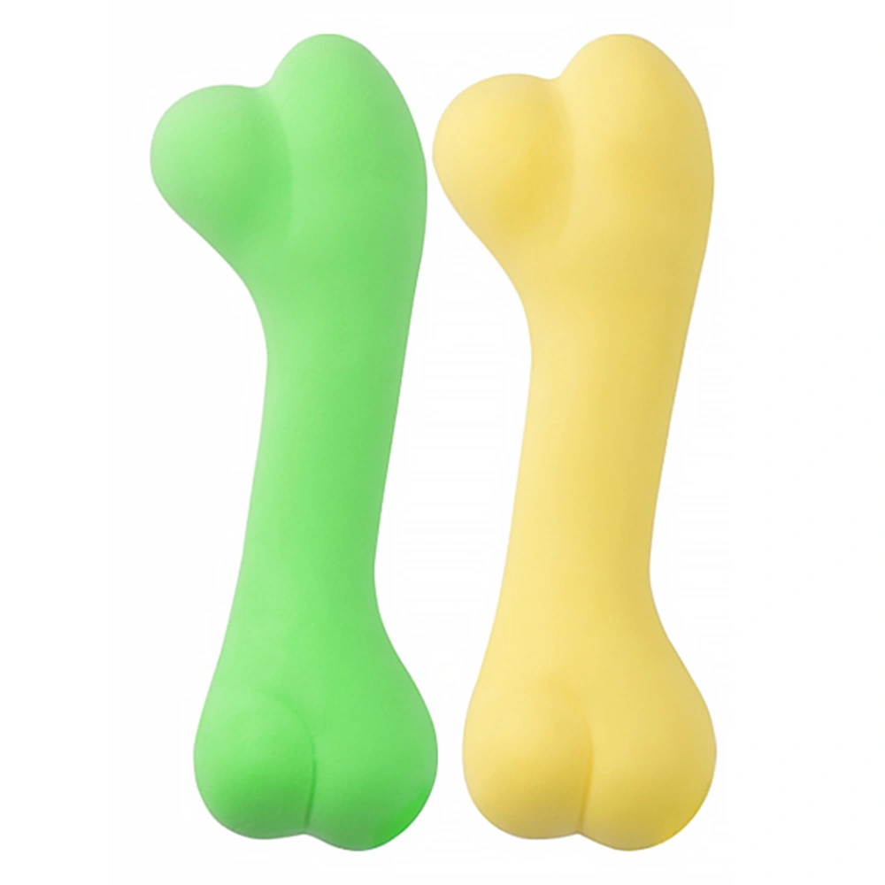 2 Pcs Bone Shape Pet Molar Toy Dog Chewing Toys Pet Cleaning Teeth Toys