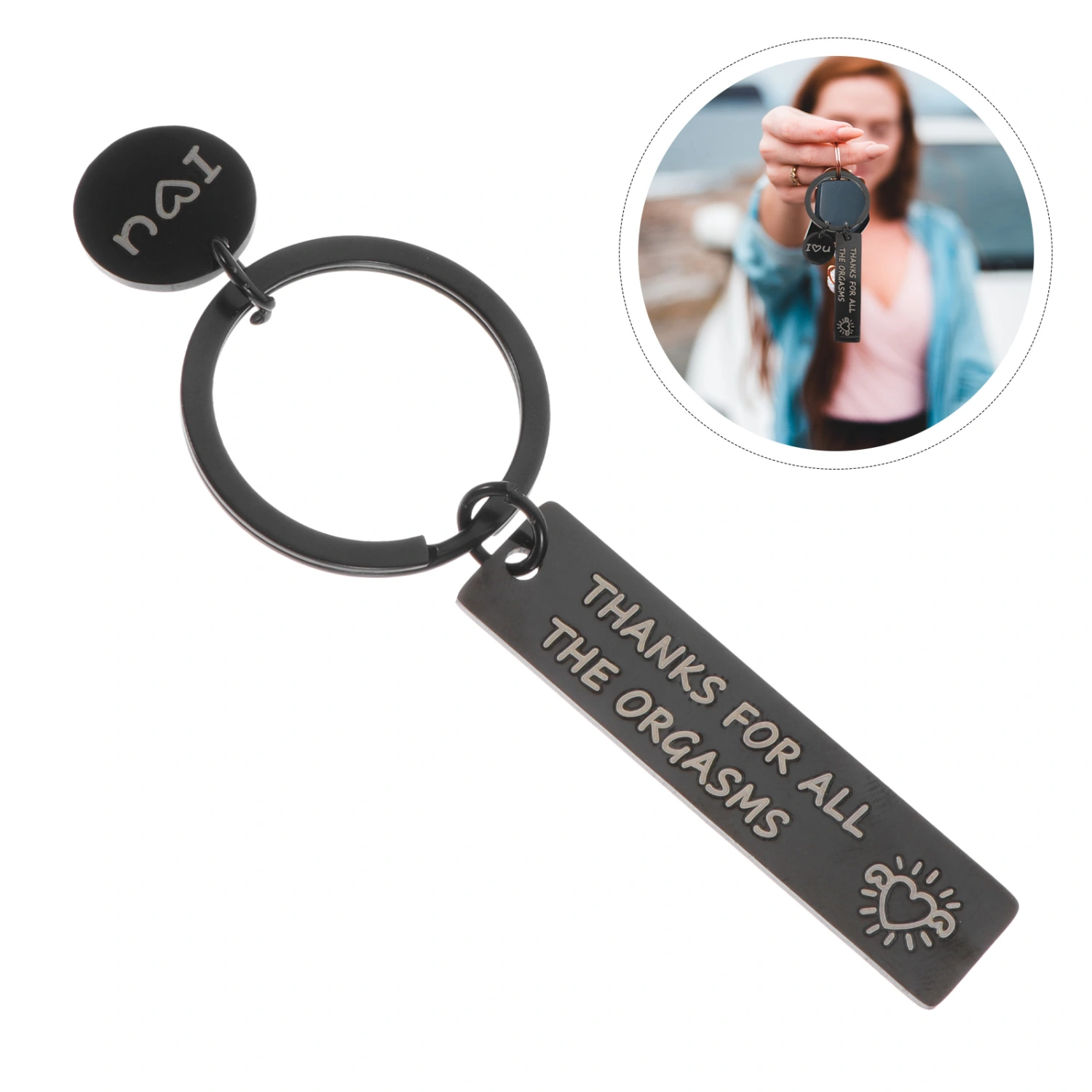 Key Chain Present Stainless Steel Key Ring Key Ring Gift Choice Key Chain Decor