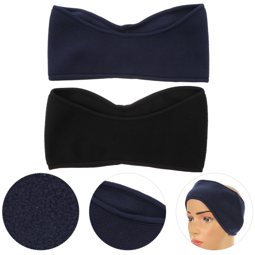 2Pcs Cold-Proof Ear Warmer Headband Full Cover Ear Muffs Sports Hairbands