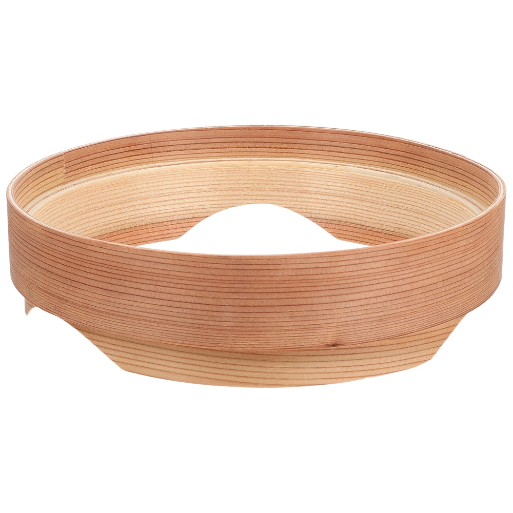 1 Pc Household Wooden Tableware Japanese Wooden Ring Steamer for Food Heating