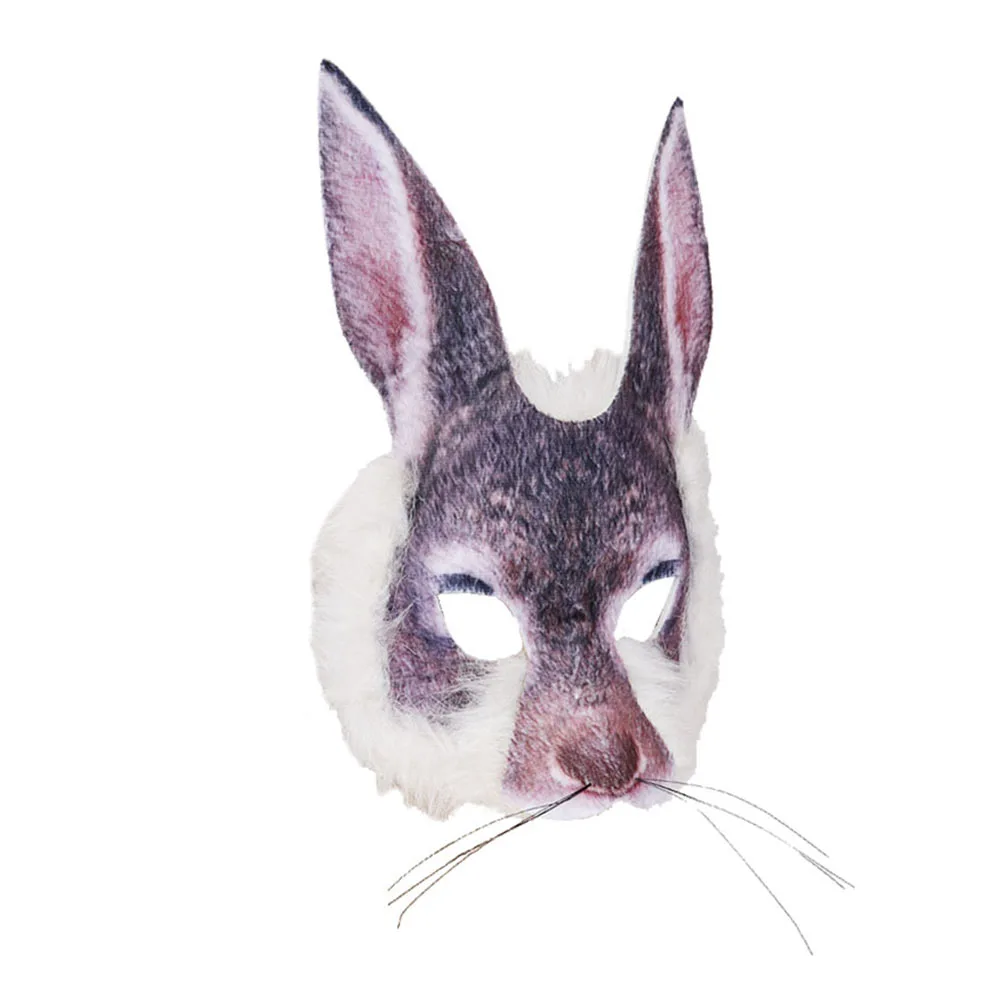 1Pc Decorative Rabbit Pattern Mask Easter Party Mask Masquerade Party Mask Prop
