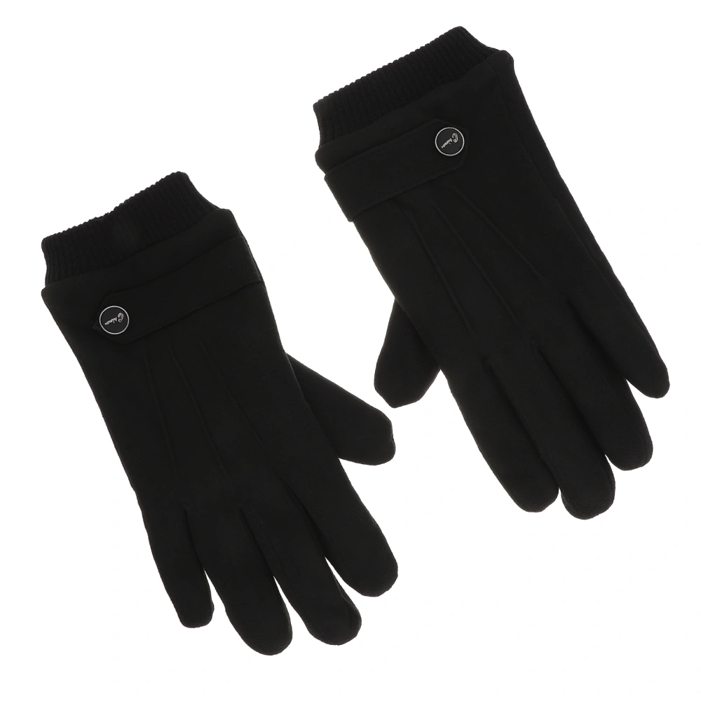 1 Pair Windproof Gloves Riding Gloves Winter Warm Gloves Touch Screen Gloves