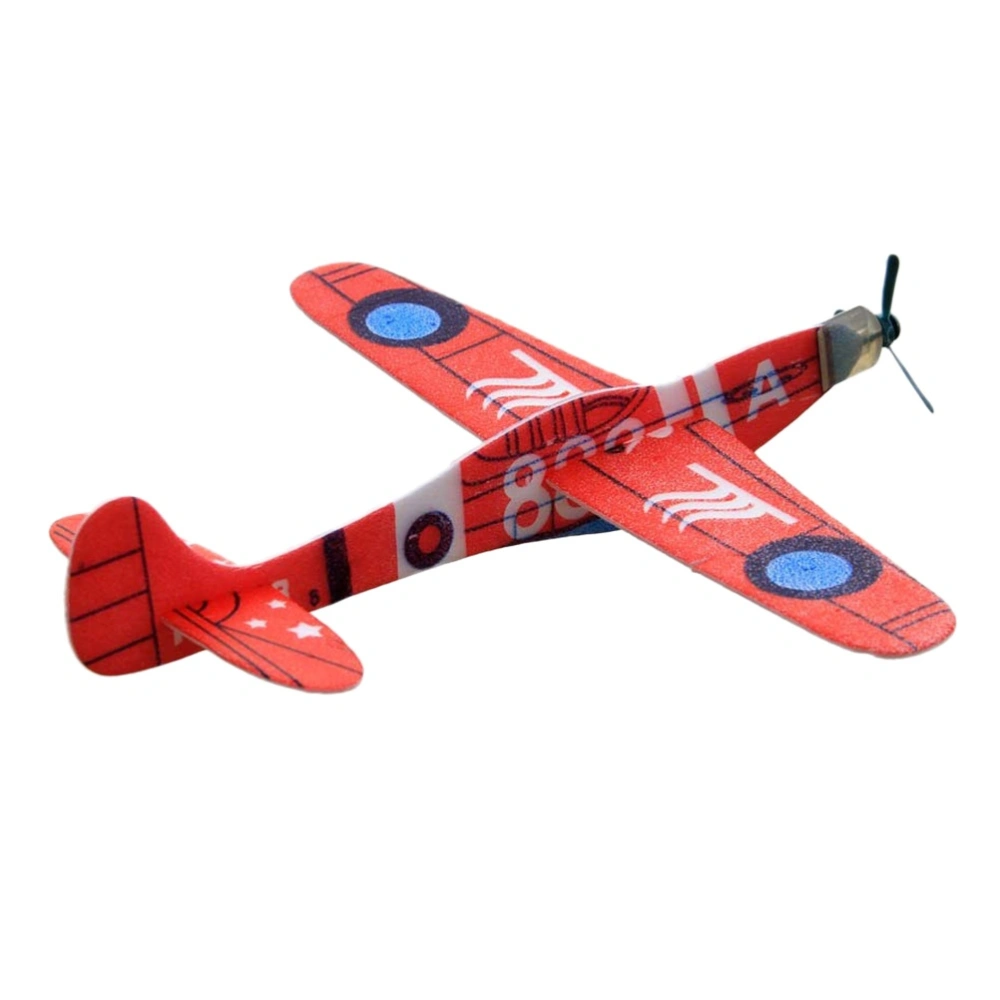 24PC 3D Stereo Assembly DIY Handmade Gliding Small Plane Flying Gliders Plane Toy Party Fillers Childrens Toys (Random Style)