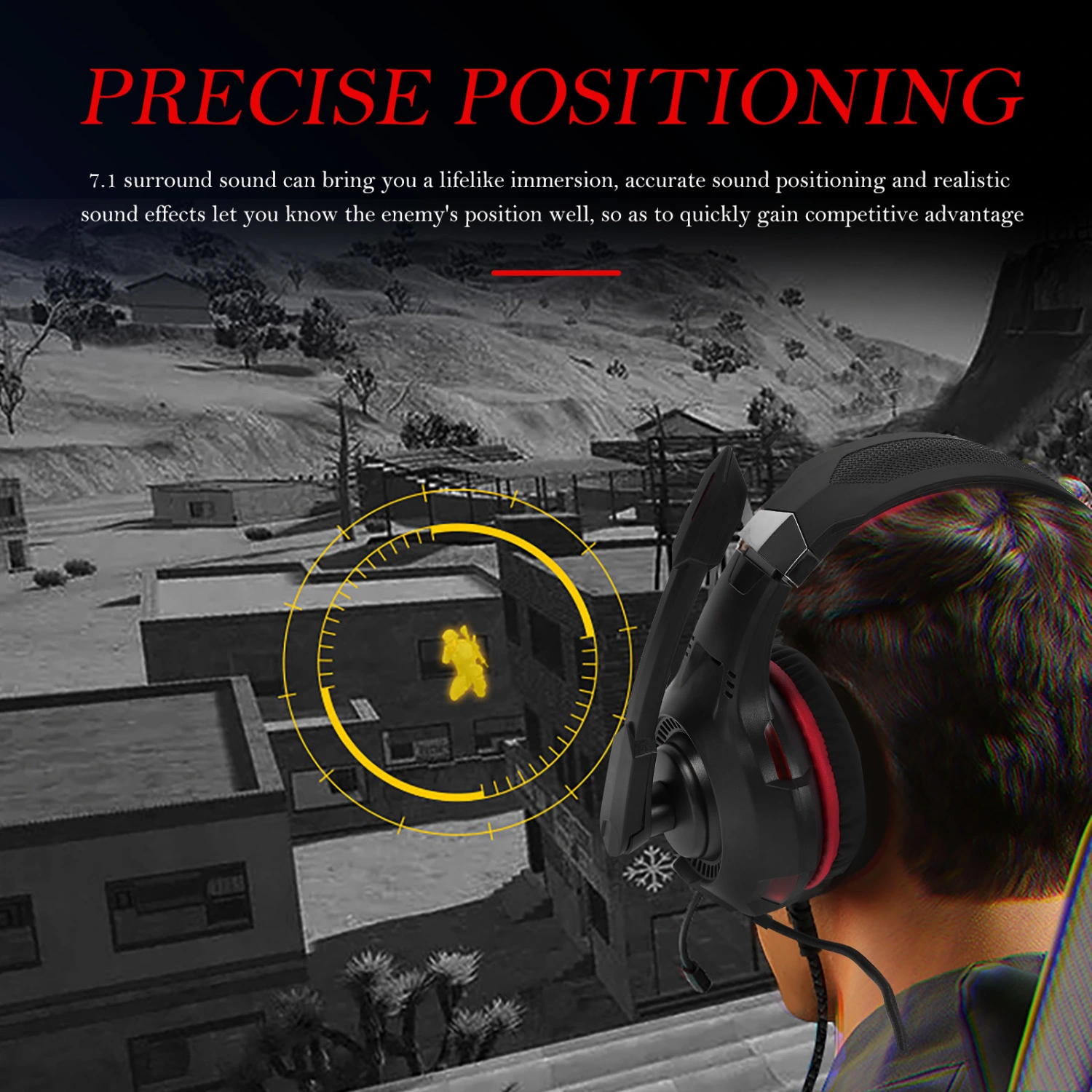 1 Set Game Luminous Headset Wired Gaming Headphones Luminous Headset with Mic