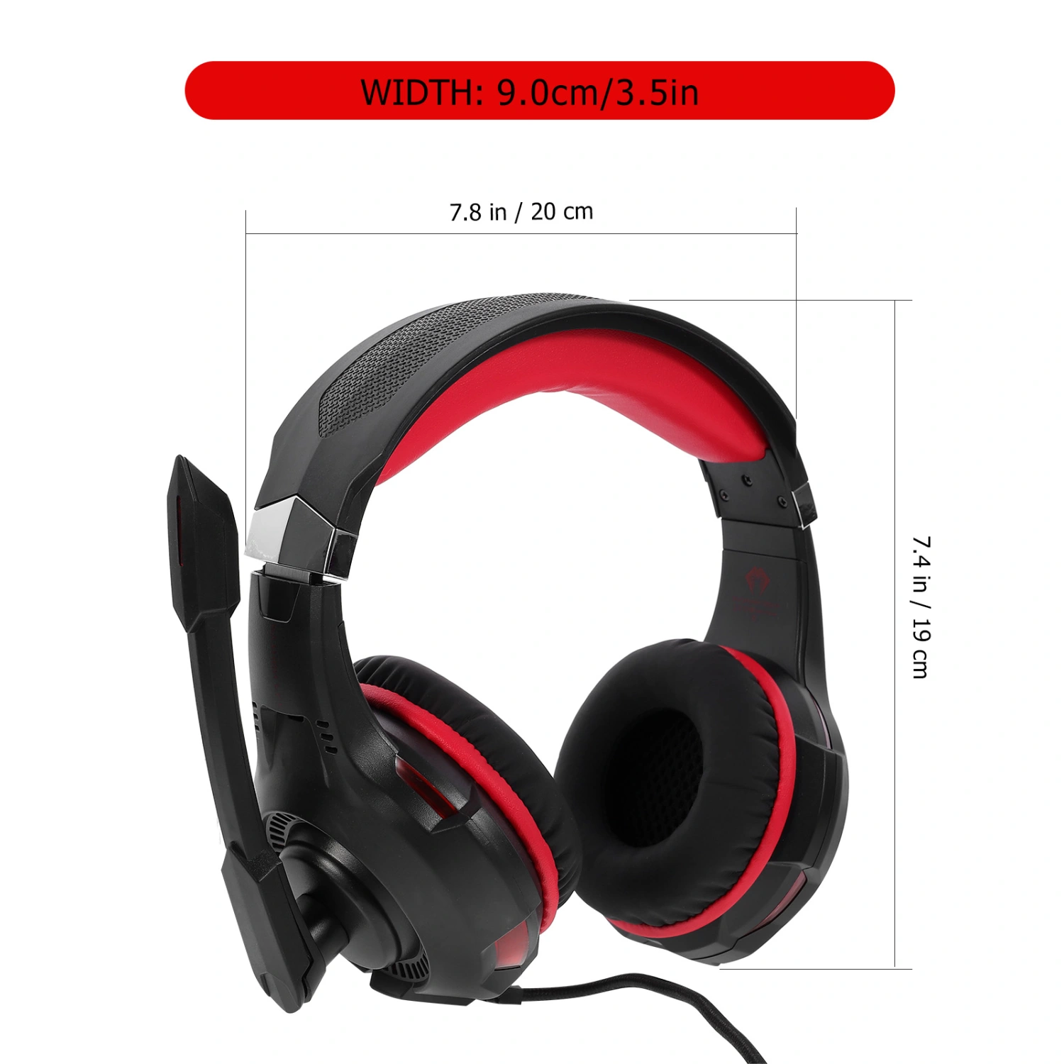 1 Set Game Luminous Headset Wired Gaming Headphones Luminous Headset with Mic