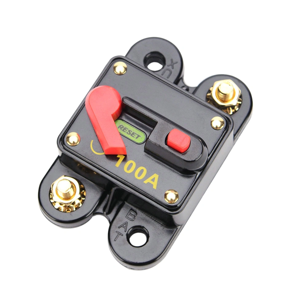 Waterproof 100 Amp Manual Reset Circuit Breaker Switch 12V Car SUV Marine Boat