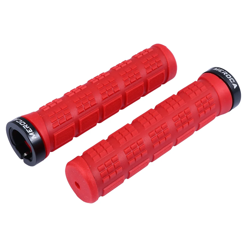 2Pcs Ergonomic Nonslip Rubber Mountain Bike Handlebar Handle Grips Covers