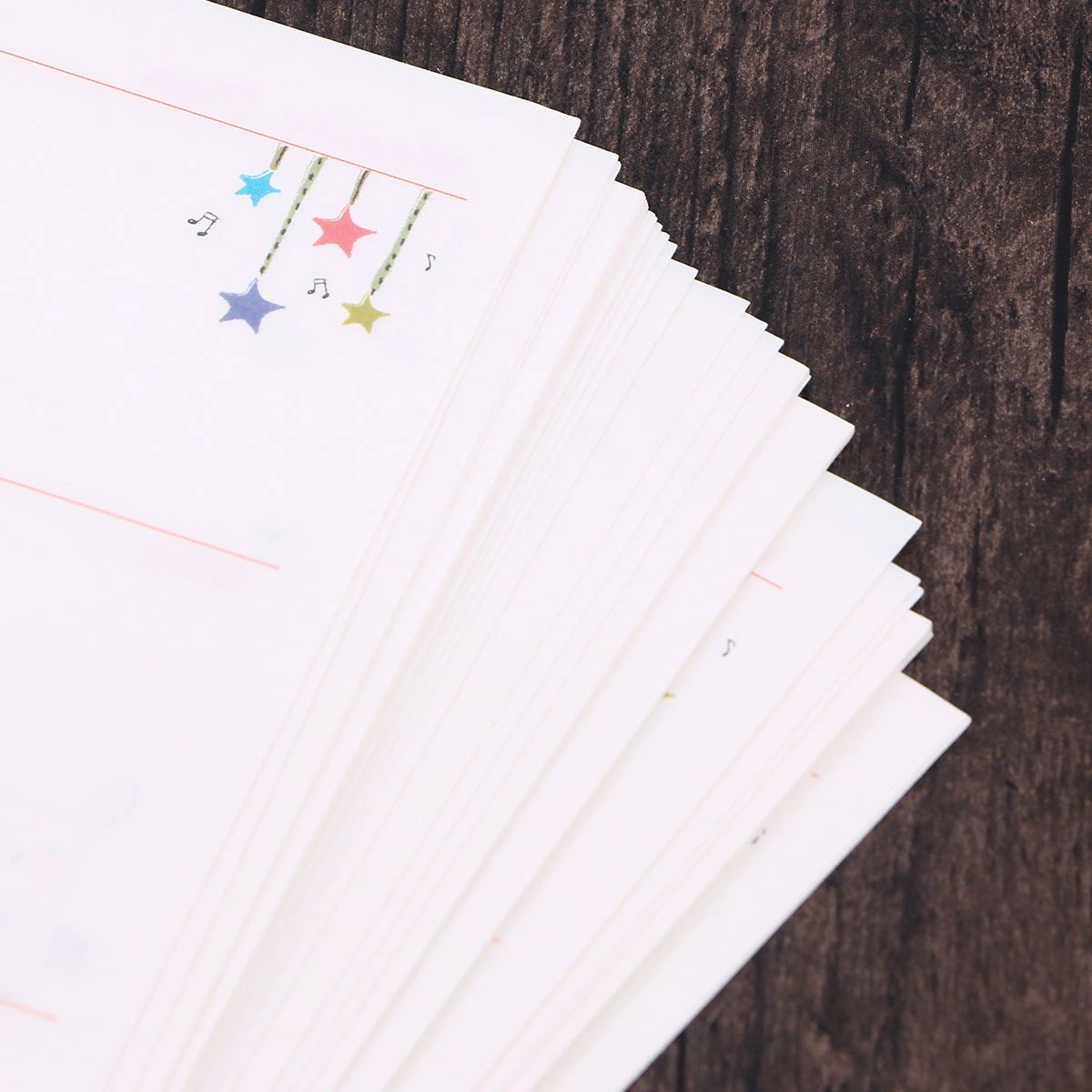 1PC Colorful A5 Size 6 Holes Loose Leaf Paper Filler Paper Refills for Spiral Notebook Weekly Planner Notepad (Weekly Plan Pattern)