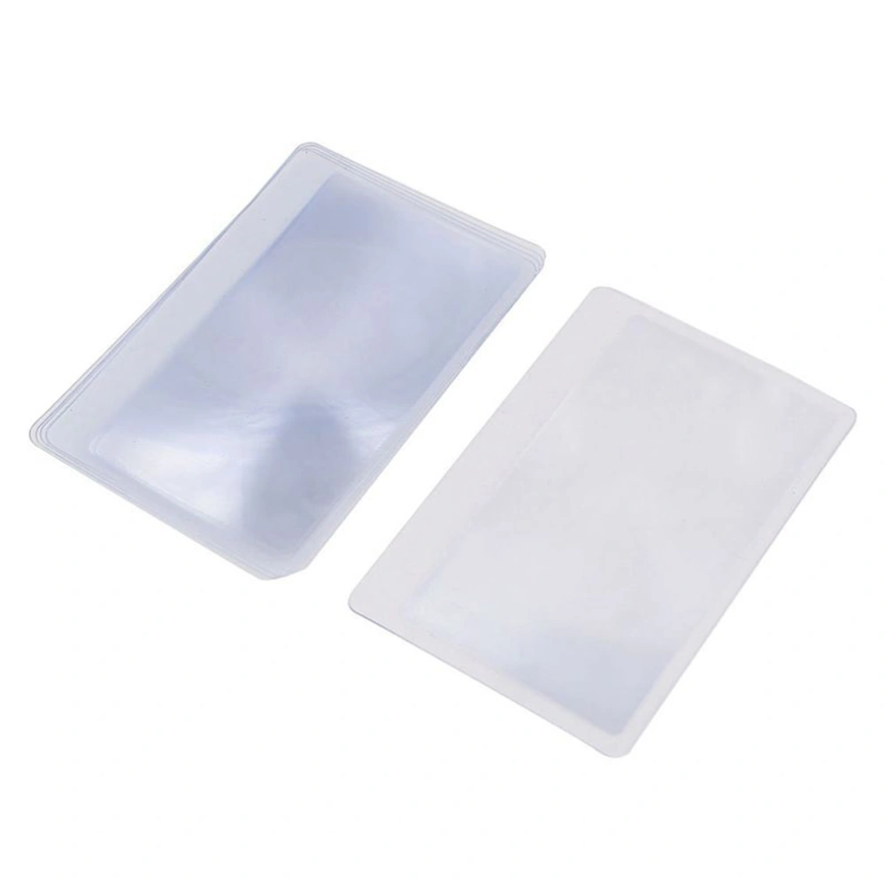 12pcs PVC Magnifying Lenses Portable Ultra-thin Sized Reading Magnifier Magnifying Lenses (85 x 55mm)