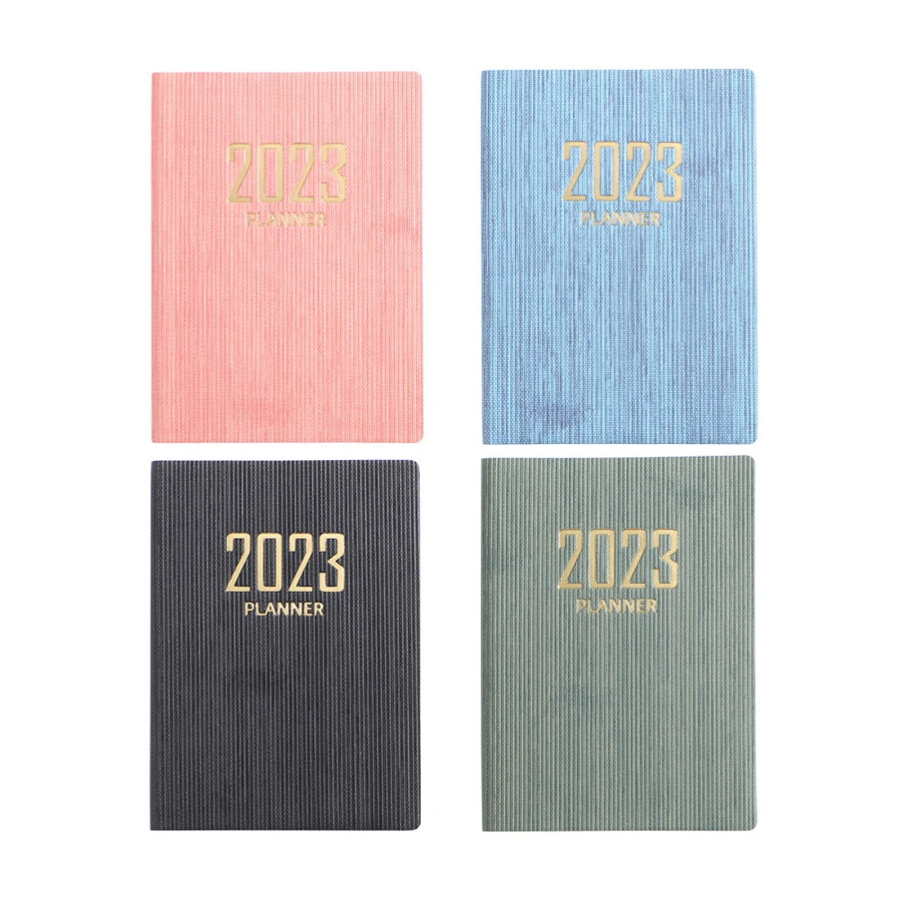 4pcs Daily Schedule Book 2023 Planner Daily Appointment Planning Notebook