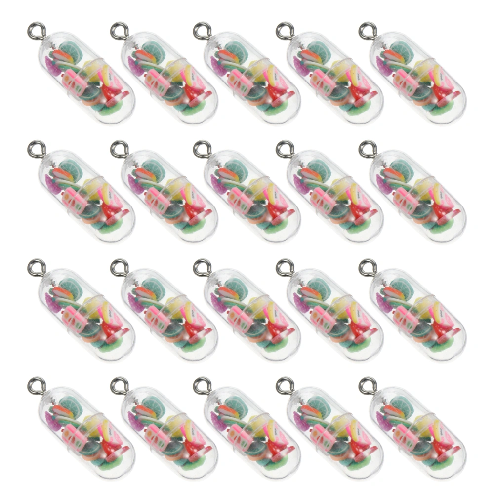 20Pcs Phone Shell Charms Adorable Keychain Pendants DIY Jewelry Accessories