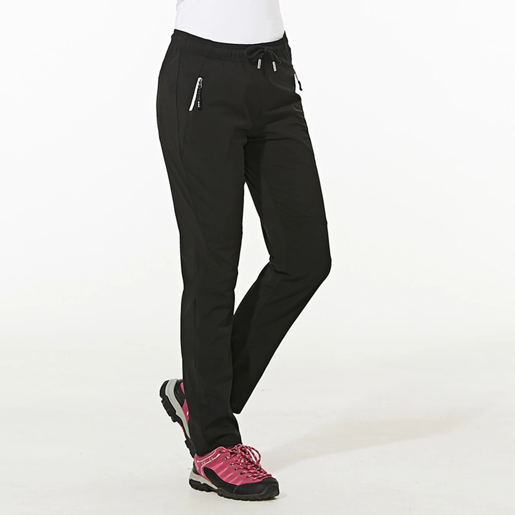 Outdoor Waterproof Quick-dry Hiking Leisure Quick-dry Pants Pants Hiking Camping Cycling Trousers for Women (Black XXL for Women)