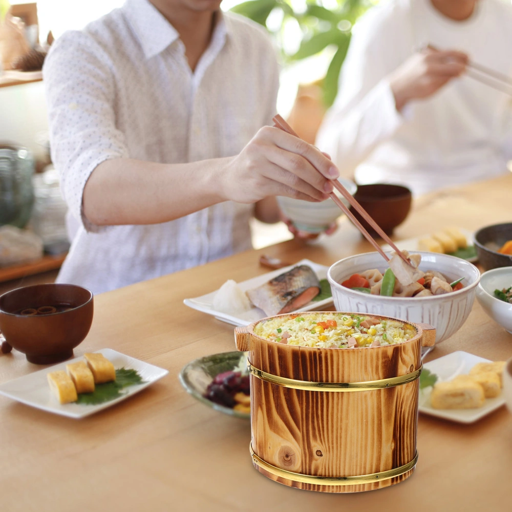 1 Set Rice Mixing Bucket Rice Serving Container Sushi Display Bucket Restaurant Rice Bucket