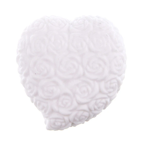 Mini Heart Shaped 7-color Changing LED Night Light with Rose Pattern