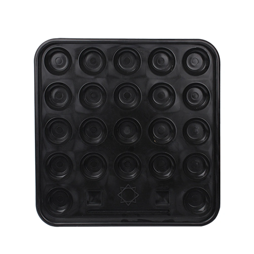 Plastic Pool Ball Carrying Tray for Full Set Standard Billiard Balls Pool Table Accessories Home Club Supplies (Black)
