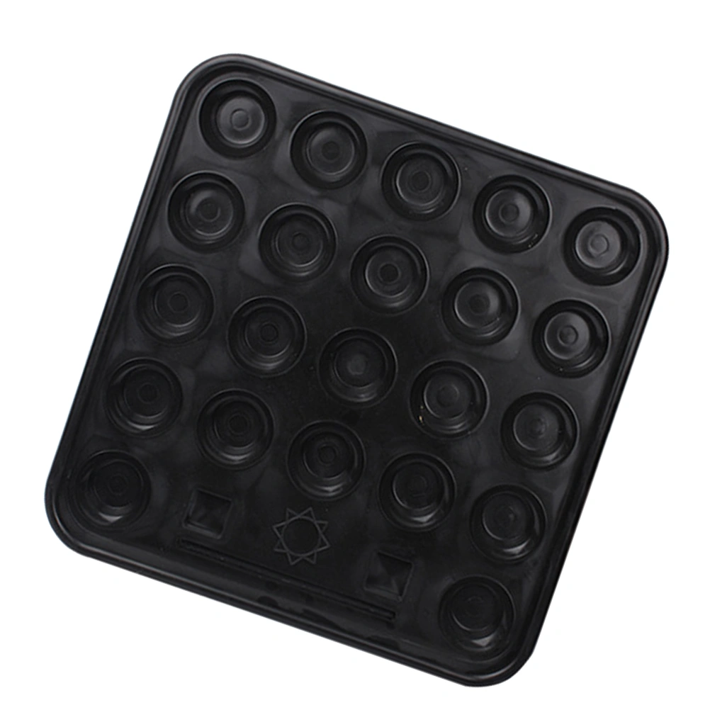 Plastic Pool Ball Carrying Tray for Full Set Standard Billiard Balls Pool Table Accessories Home Club Supplies (Black)