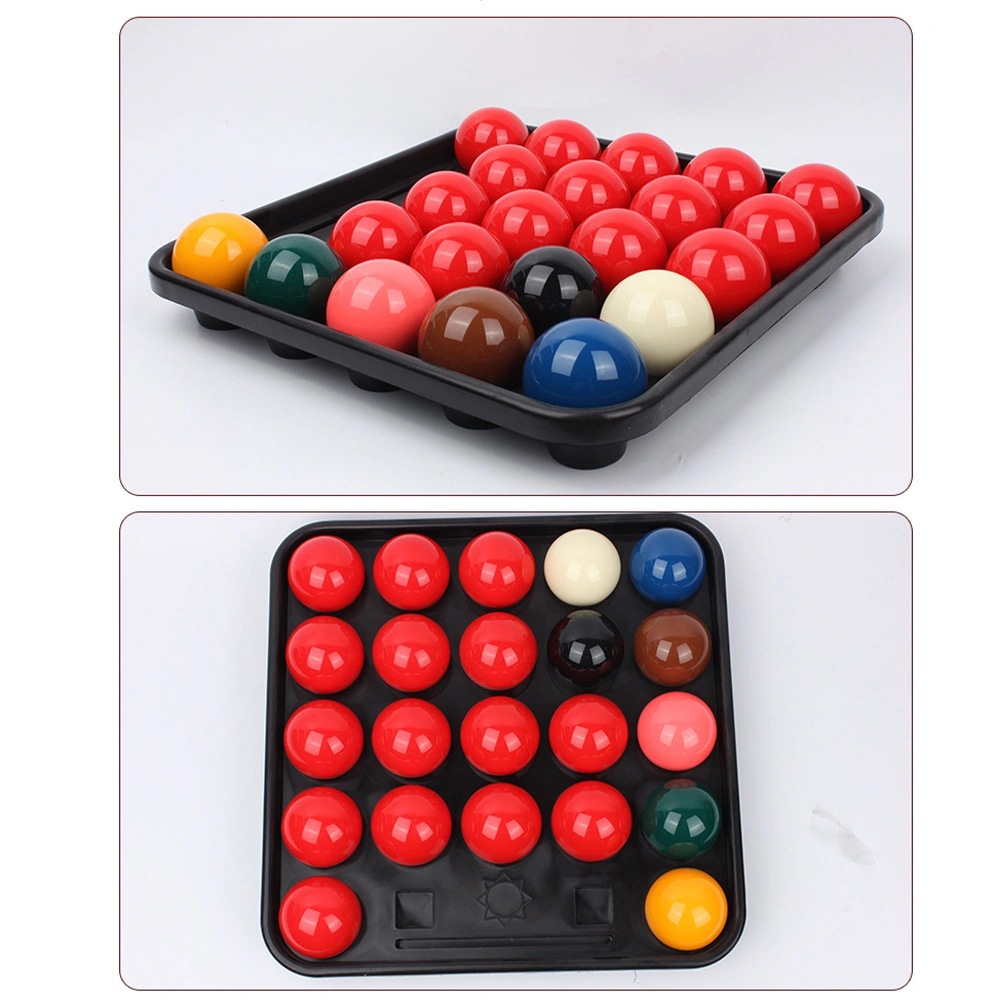 Plastic Pool Ball Carrying Tray for Full Set Standard Billiard Balls Pool Table Accessories Home Club Supplies (Black)