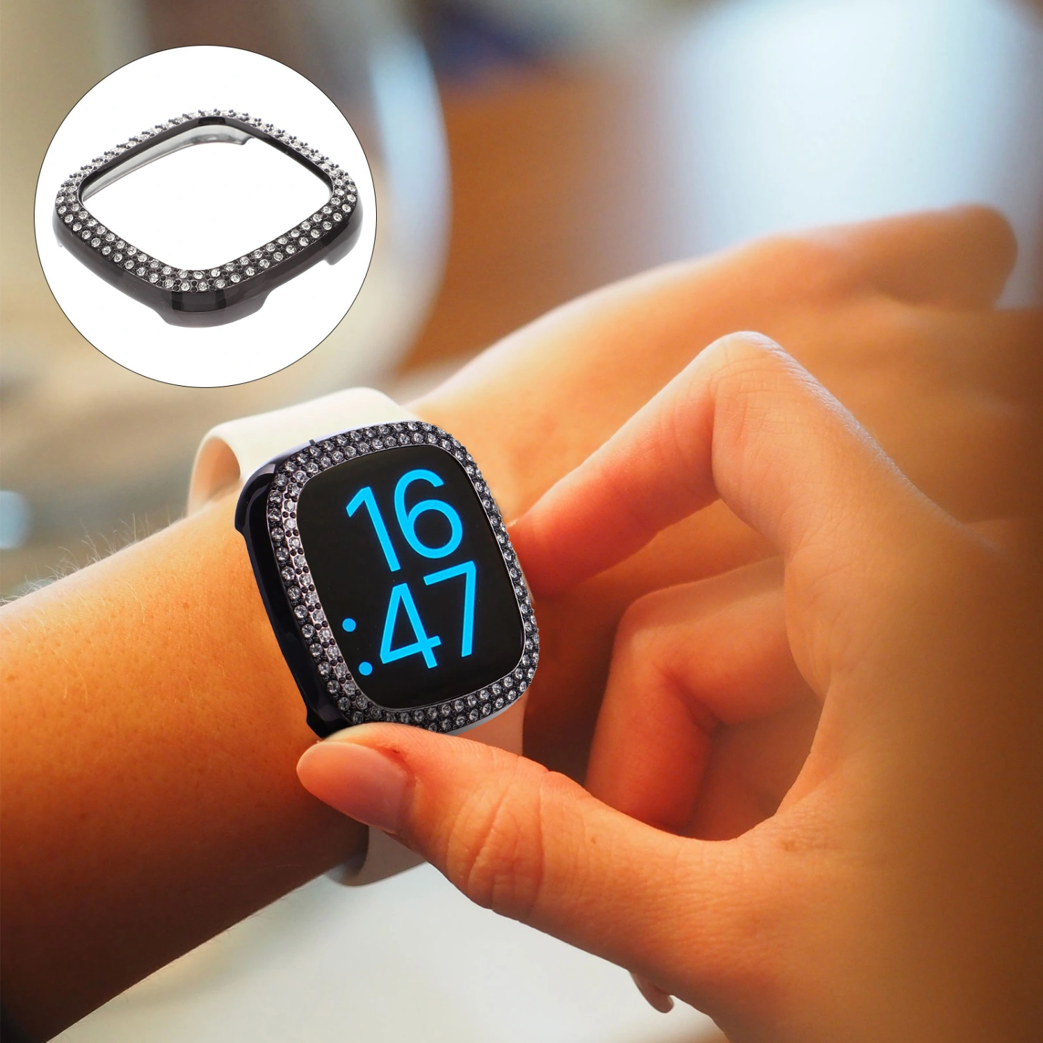 Smart Watch Protective Cover Watch Case Compatible for Fitbit versa3/sense
