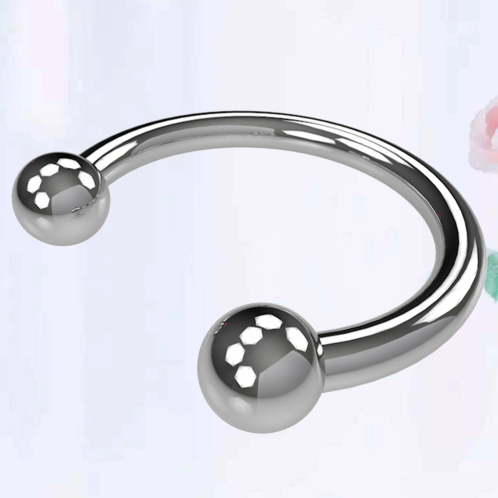 26mm Inner Diameter Adults Stainless Steel Penis Half Circle Rings Fixing Size Locking Sperms Rings Prolonging Climax Sex Toys for Men Males (Silver)