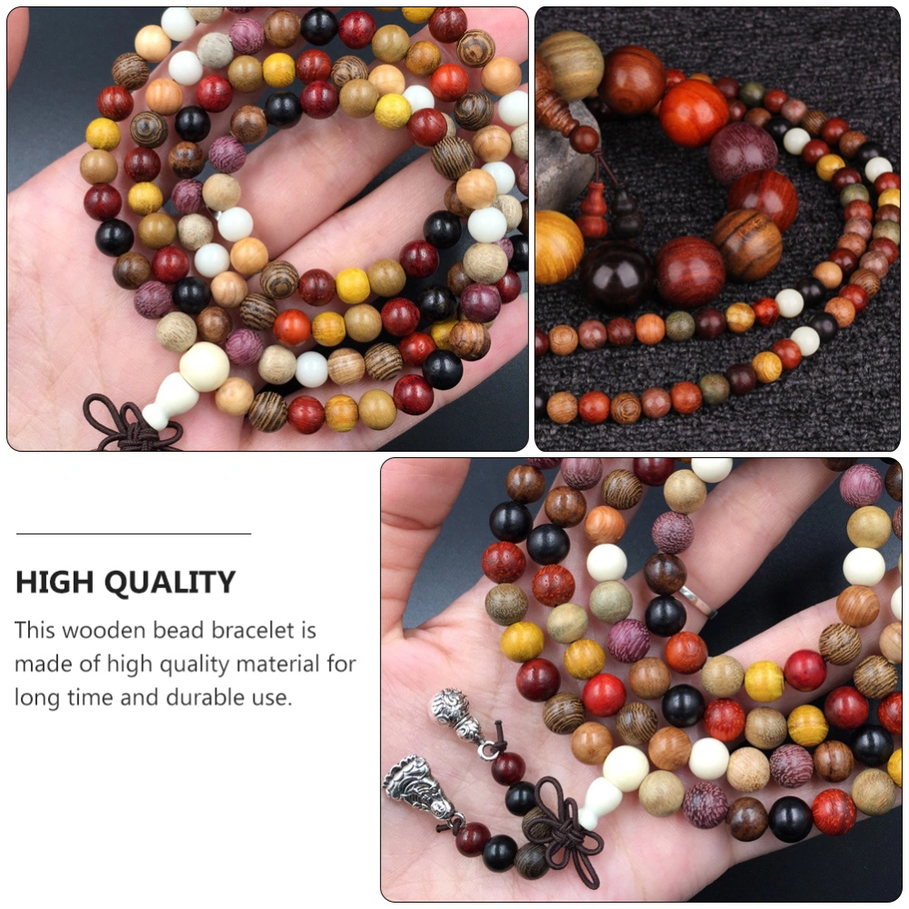 Buddha Bead Bracelet Wooden Bead Bracelet Hand Jewelry for Men Women Couple