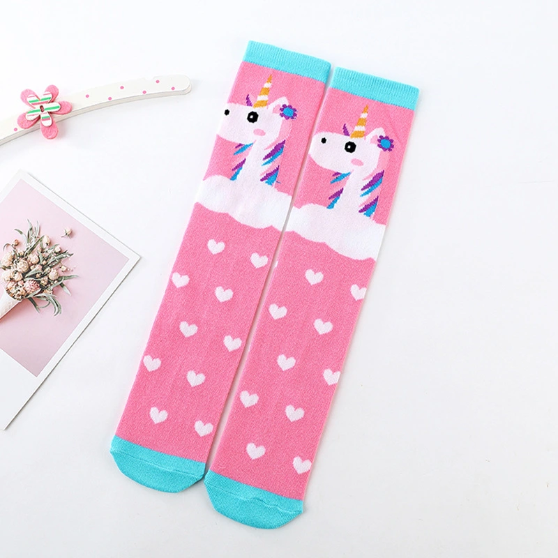 2 Pairs Unicorn Knee Socks Cute Knee Socks Decorative Knee Socks Little Girl Knee Socks