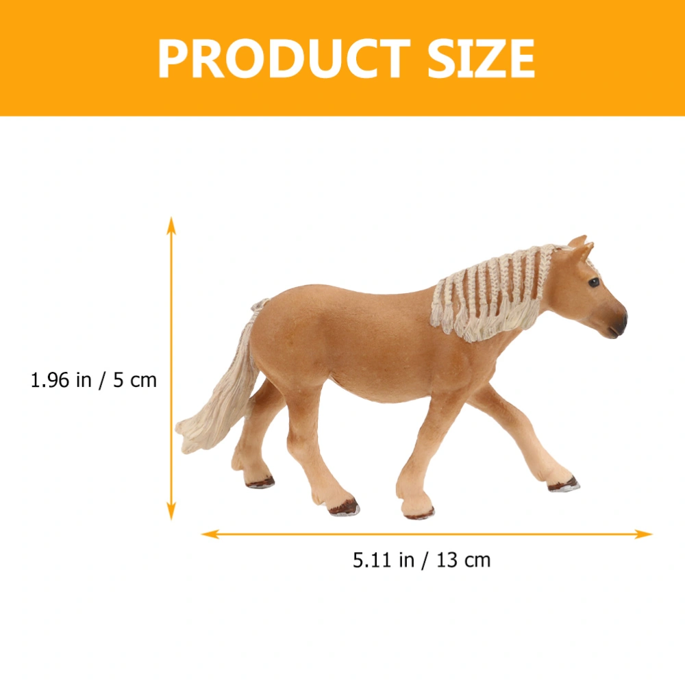 Simulated Horse Toy Horse Model Wild Animal Craft Animal Model Toy for Kids