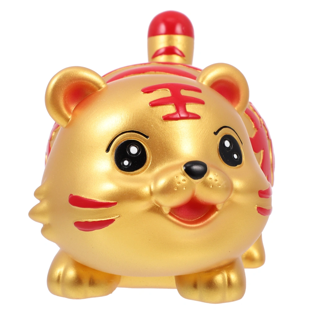 Festival Piggy Bank Adorable Tiger Figurine Coin Bank Decorative Ornament