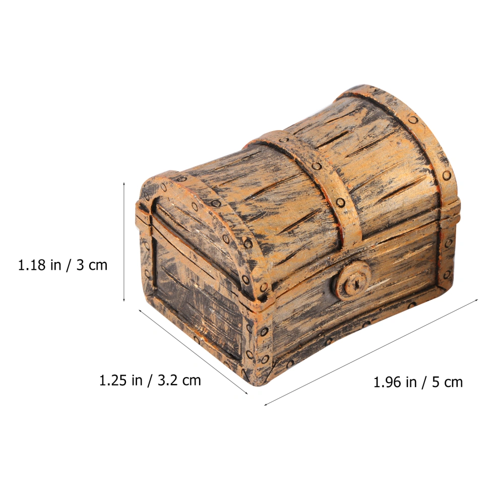 5Pcs Pirate Treasure Box Skull Ornament Micro Landscape Handicraft Decor