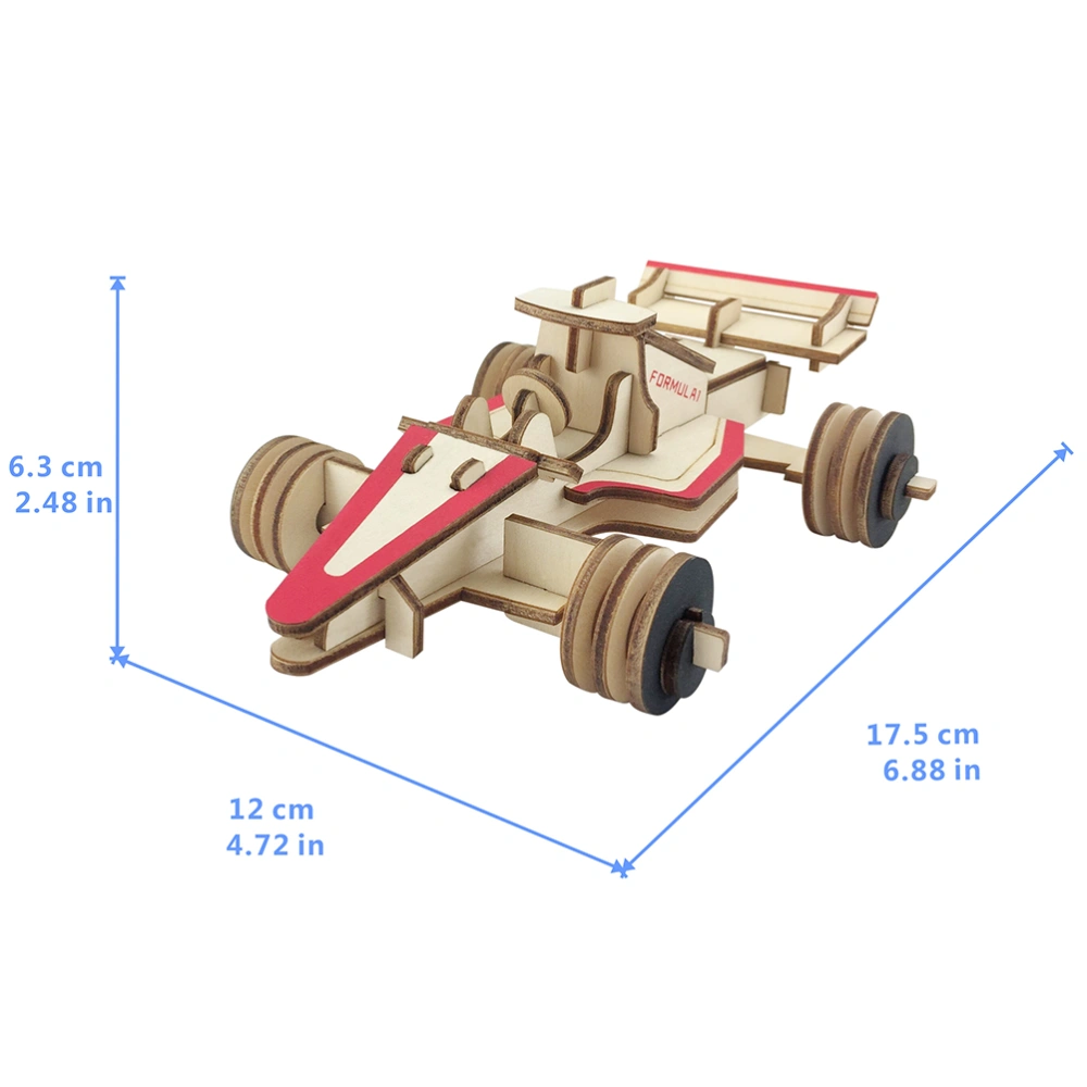 3D Wood Puzzle Toy DIY Handmade Box-packed Puzzle Truck Model Educational Toy