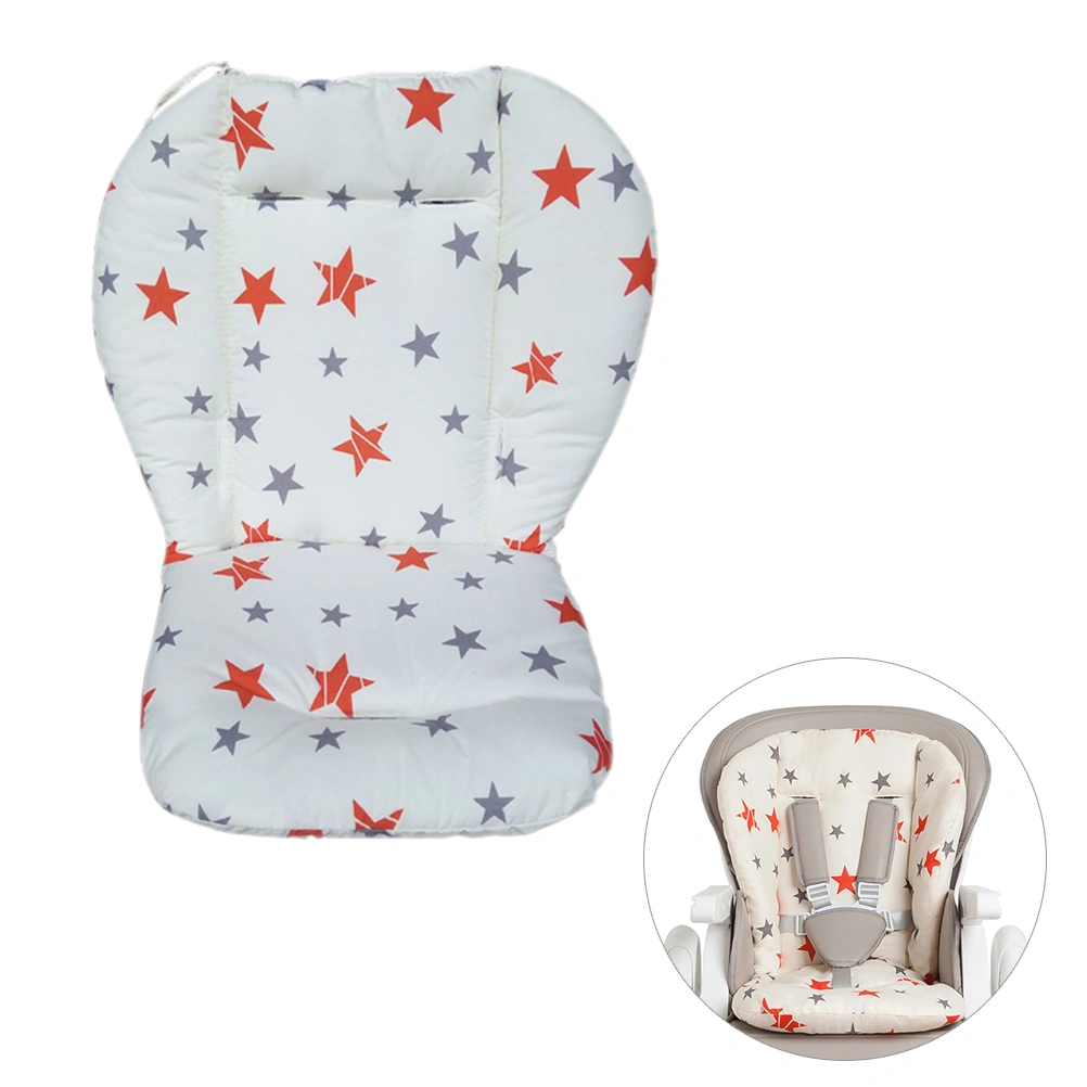 Pure Cotton Warm Thicken Cotton Pads Cushion for Baby Strollers (Grey Five-pointed Star)