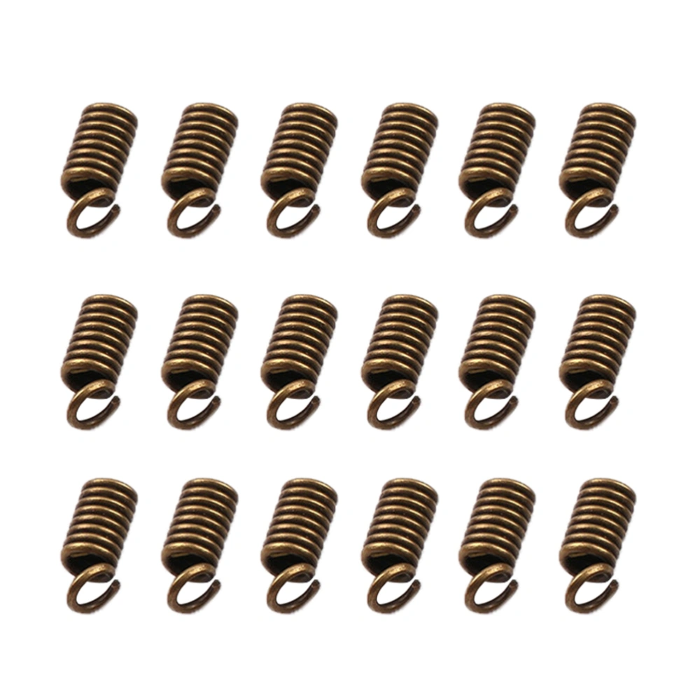 5 Packs DIY Jewelry Connectors Handmade Crafts Connecting Button Spring Buckles for Home Shop Antique Brass (5x10mm)