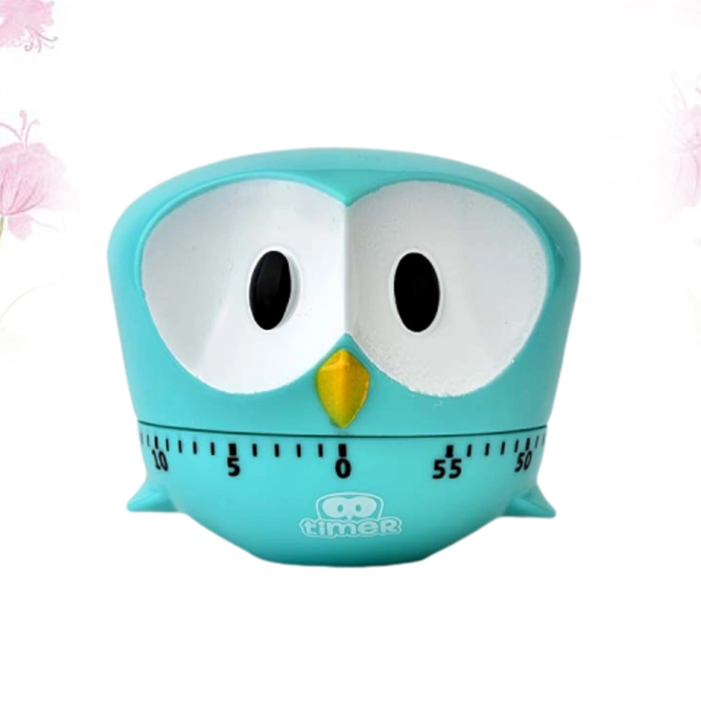 Creative Cartoon Bake for Cooking Timer Sky Blue Big Eye Eagle Shaped Kitchen Mechanical Timer