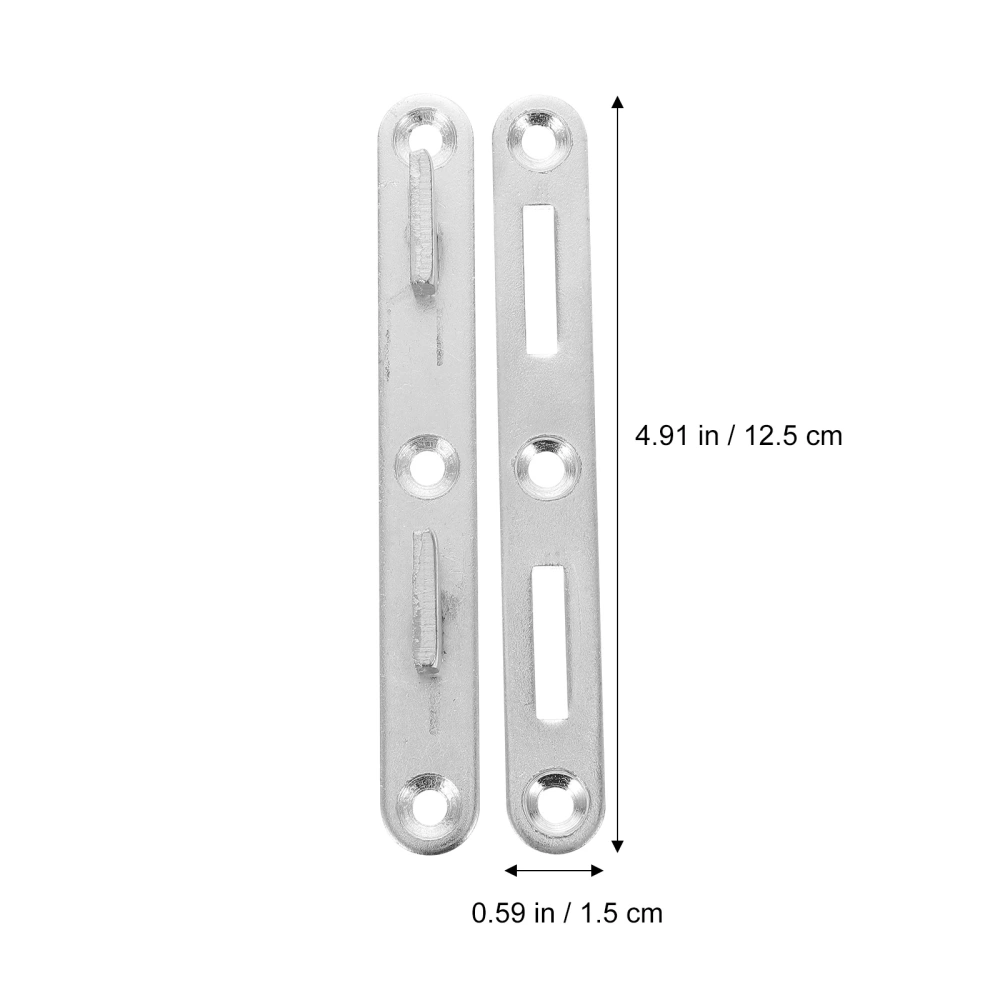 4 Sets Bed Rail Bracket Furniture Bed Rail Connecting Fitting Replacement