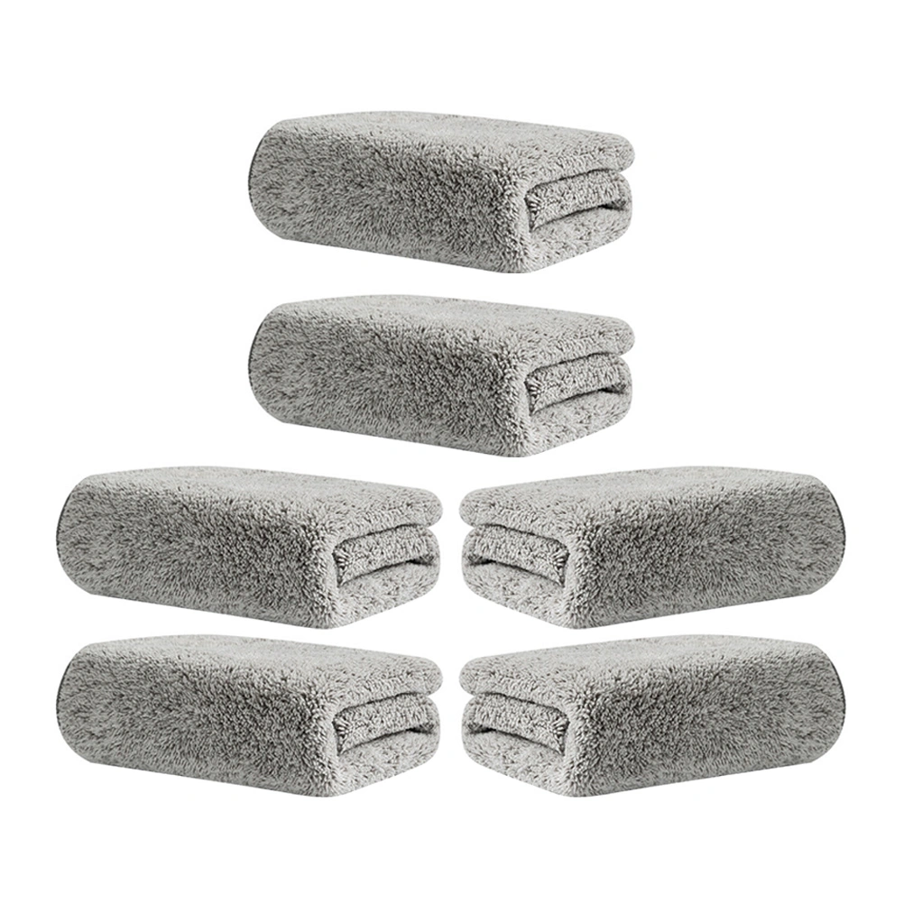 6Pcs Microfiber Dish Towels Practical Dishcloth Water Absorbent Dish Cloth Reusable Washing Cloth