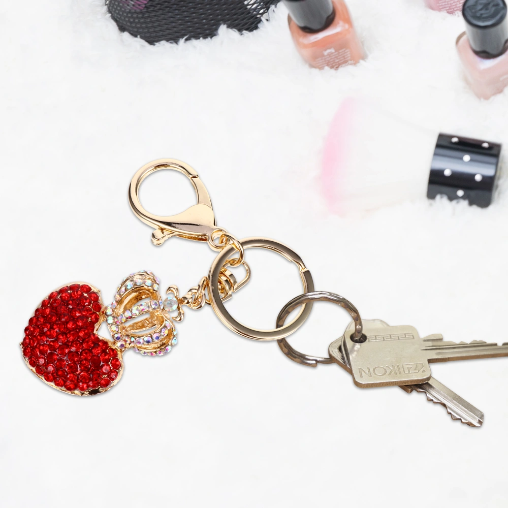 1Pc Couple Crown Design Keychain Fashion Car Bag Pendant Gift Metal Key Ring