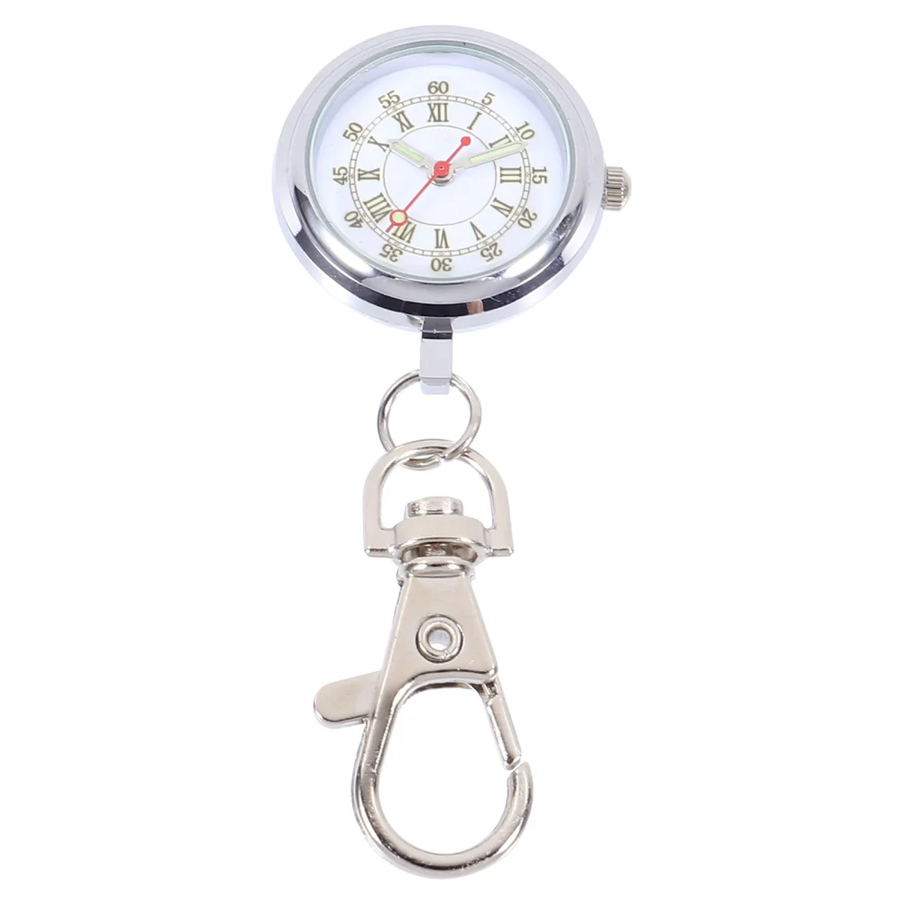 1pc Fashion Quartz Pocket Watch Keychain Large Dial Nurse Pocket Watch