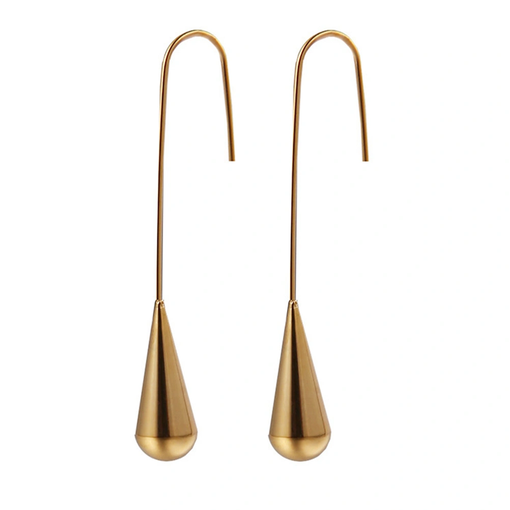 1 Pair Drip Design Earrings Fashion Copper Earring Decor Girl Jewelries