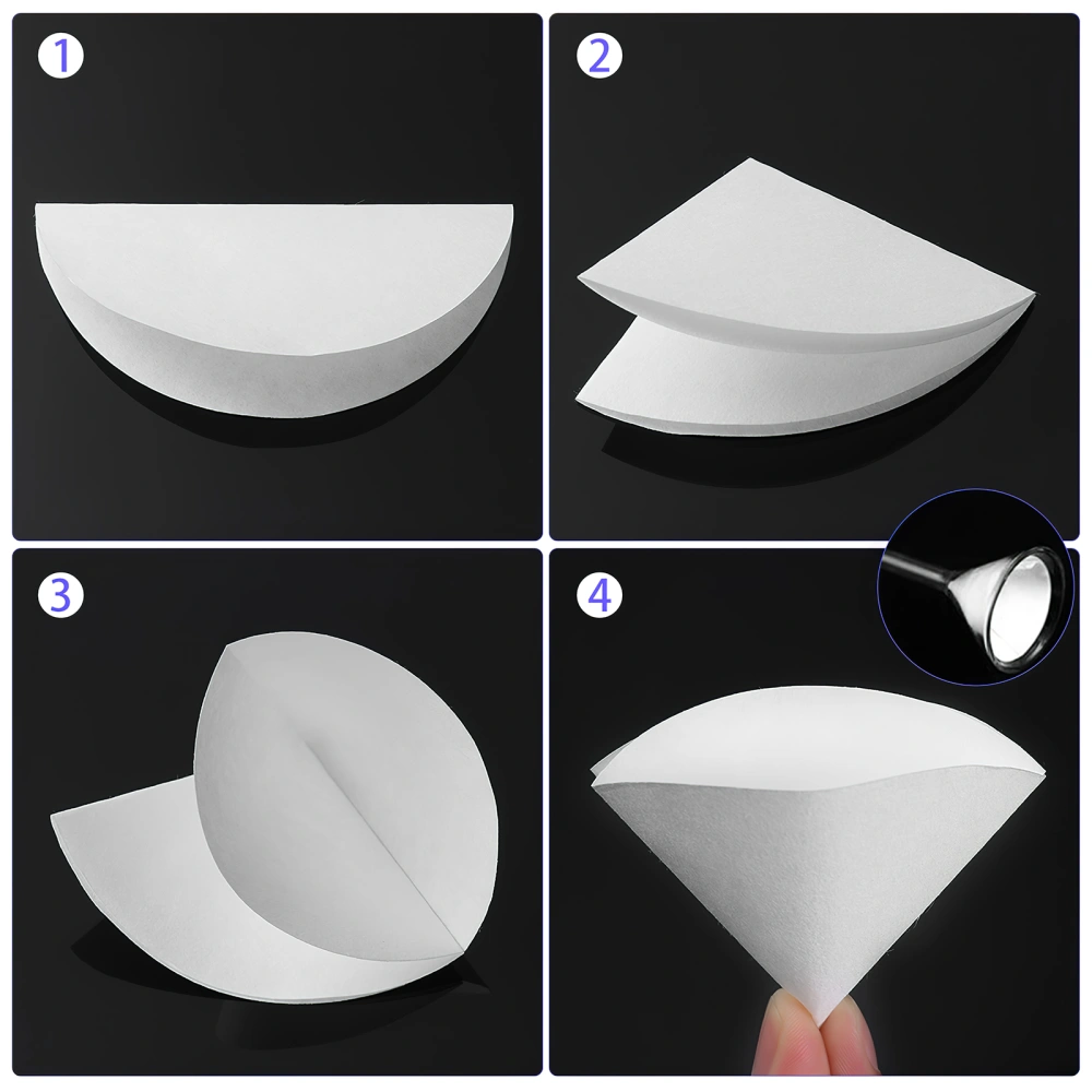 200pcs Qualitative Filter Paper Medium Speed Round Filter Paper Labs Supplies