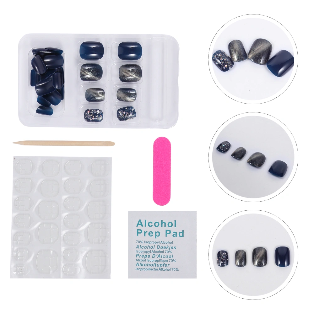 24pcs Fashion Nail Art Tips Detachable False Nails Manicure Art Accessories