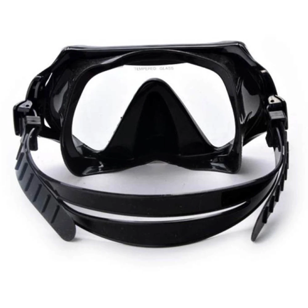 Pro Snorkeling Equipment Swimming Dive Diving Mask & Dry Snorkel (Black)