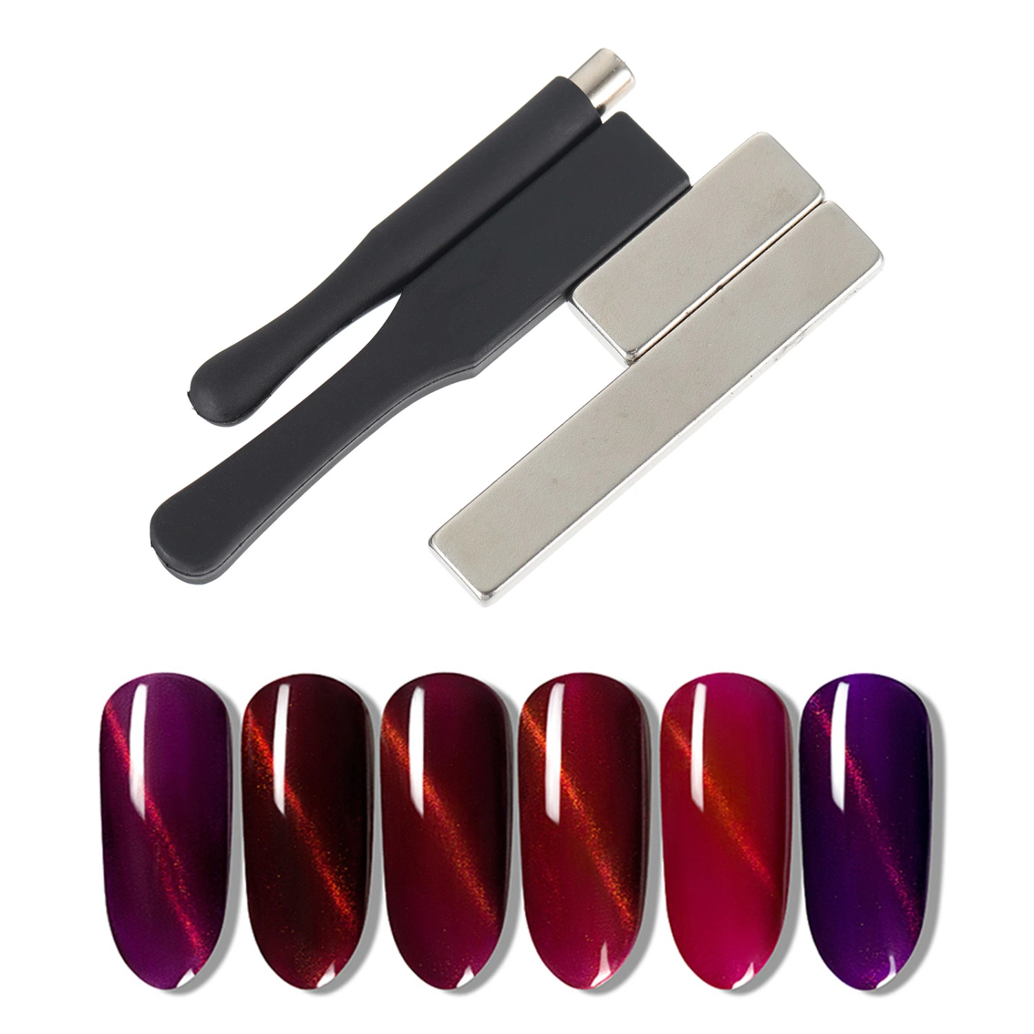 4pcs Cat Eye Magnetic Stick Magnetic Gel Nail Polish Art Diy Tool Accessories