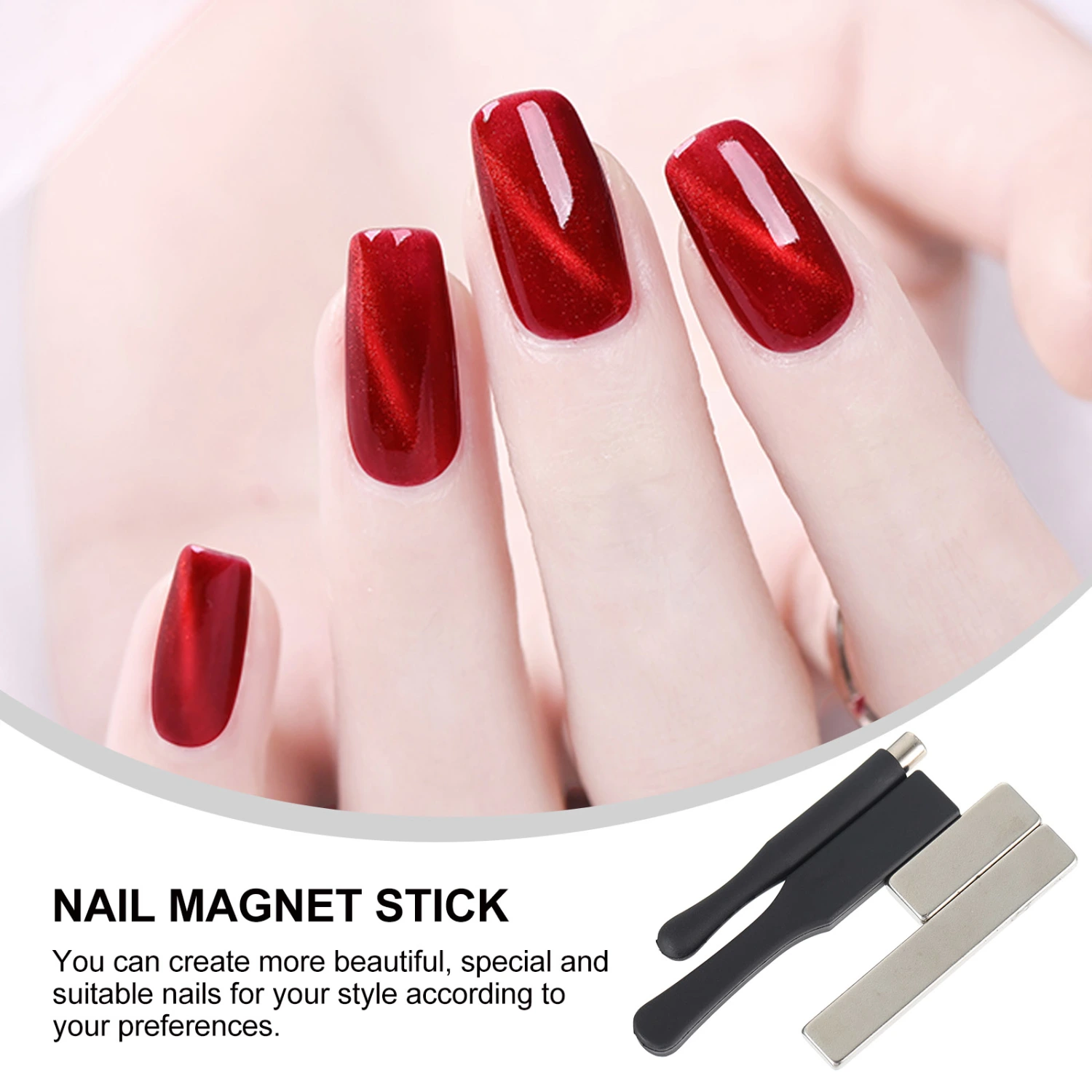 4pcs Cat Eye Magnetic Stick Magnetic Gel Nail Polish Art Diy Tool Accessories