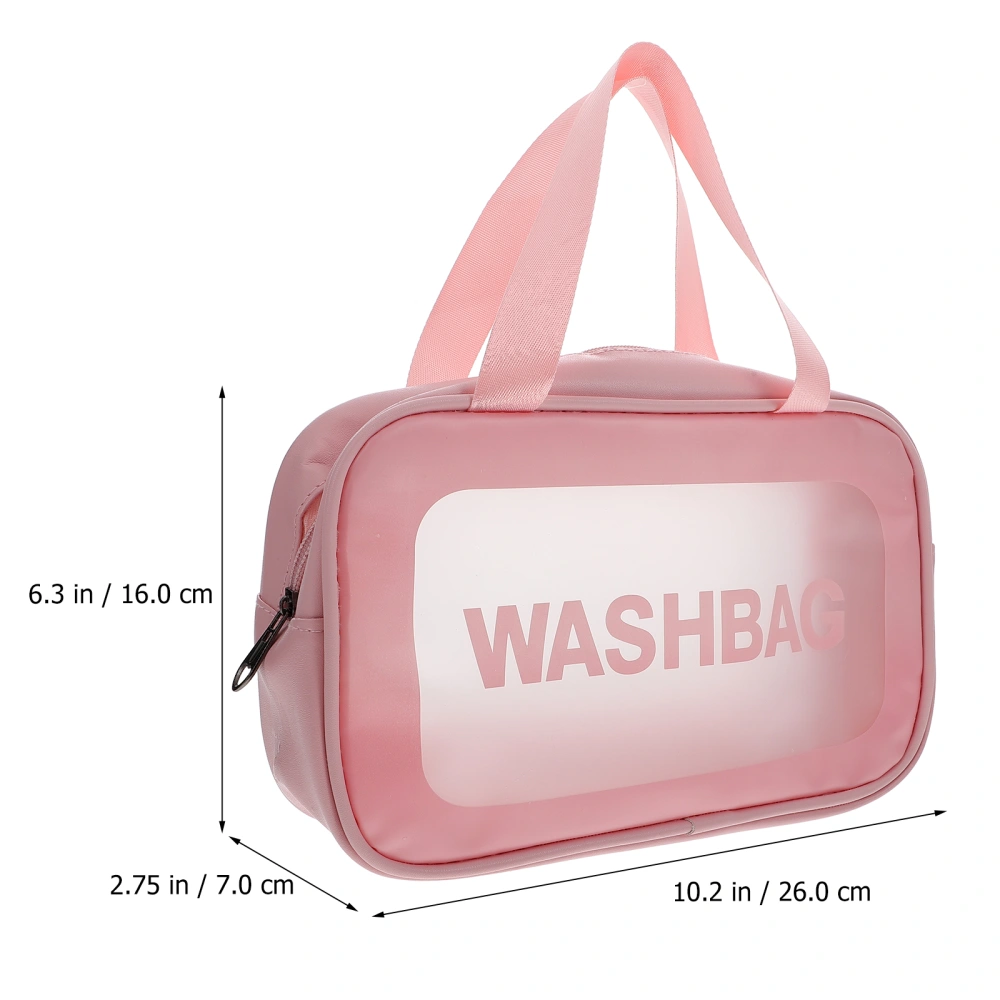 Frosted Cosmetics Bag Handheld Makeup Bag Multipurpose Cosmetics Storage Bag