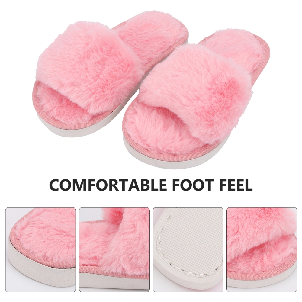 1 Pair Children Cotton Slippers Indoor Wearing Slippers Kids Home Footwear