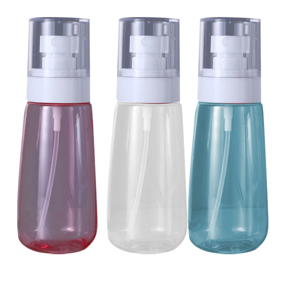 3pcs 80ml Empty Spray Bottles Sunscreen Spray Bottles Portable Makeup Sprayers Cosmetic Containers for Women Girls (Random Color)