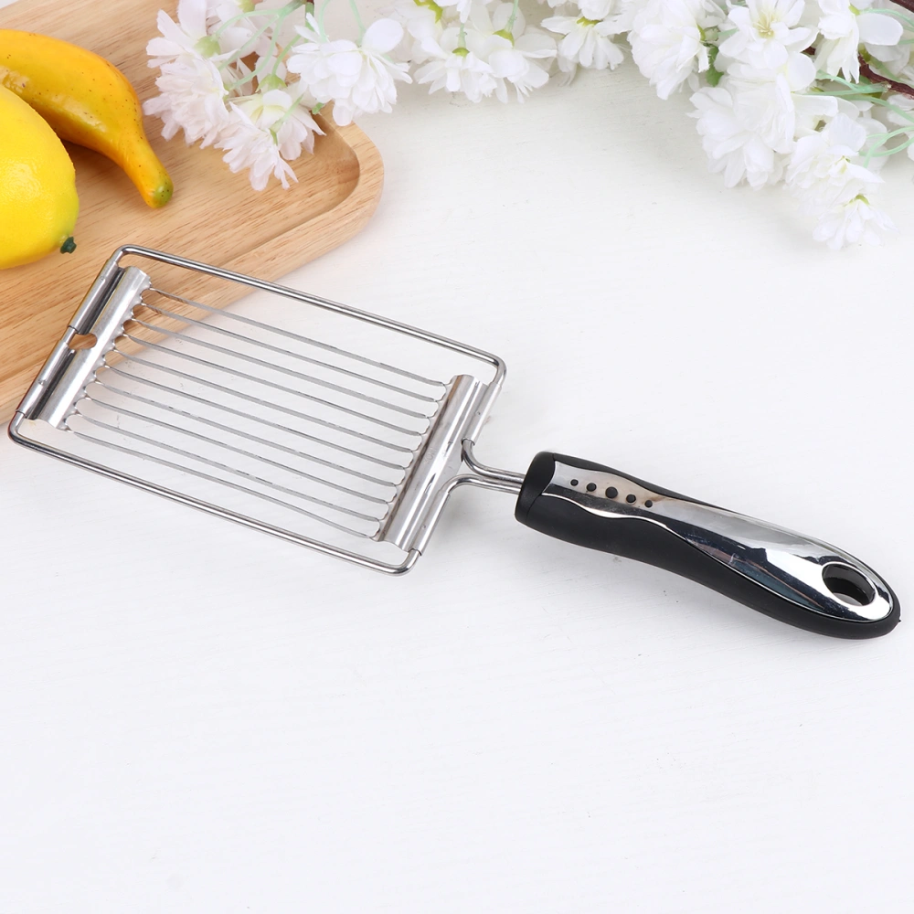 Stainless Steel Tomato Slicer Meat Cutter with Handle Kitchen Cutter Tomato Serrated Slicing Tool For Cheese Boiled Egg Ham