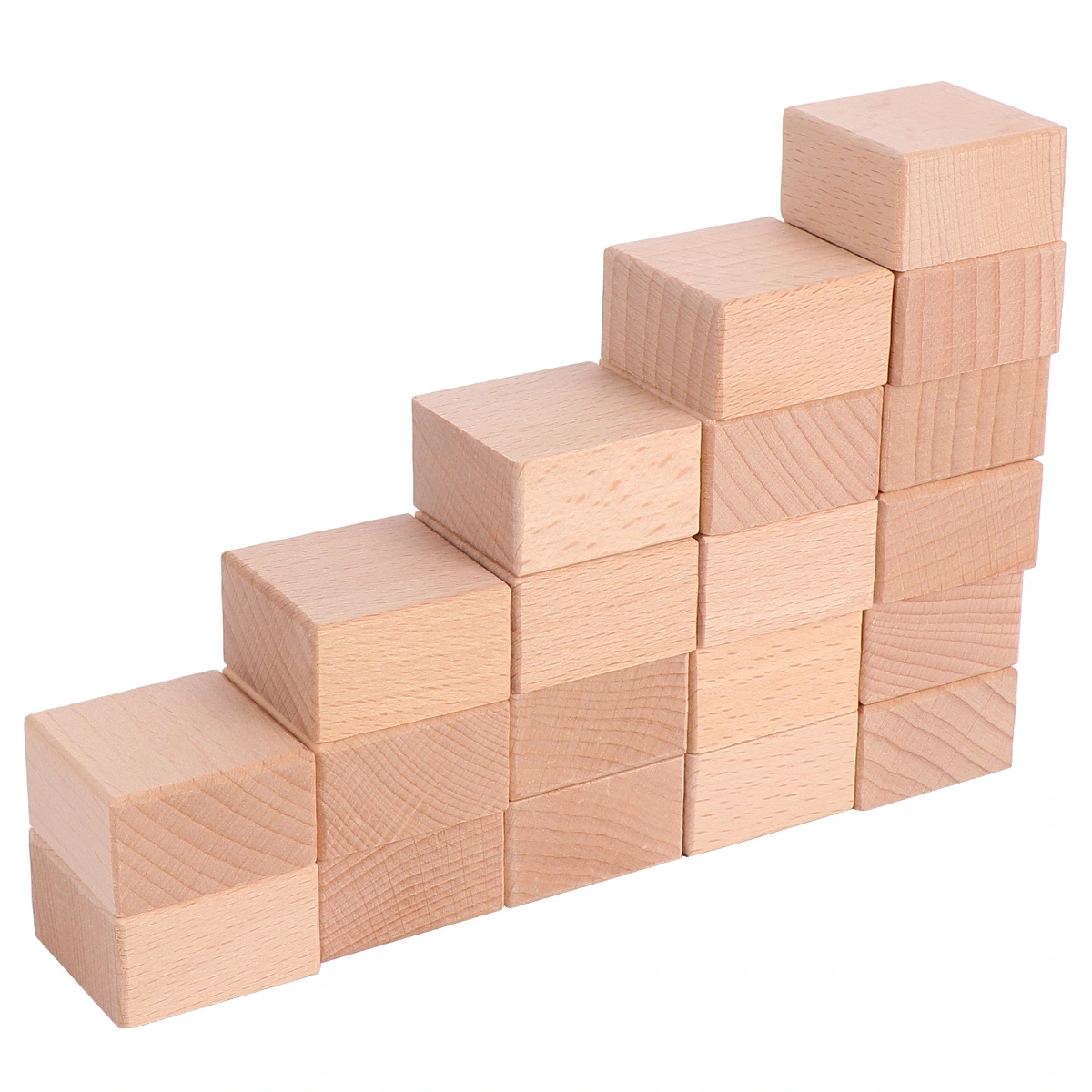 20Pcs Wood Block Blank Hard Wood Rubber Stamp mounts Scrapbooking for DIY
